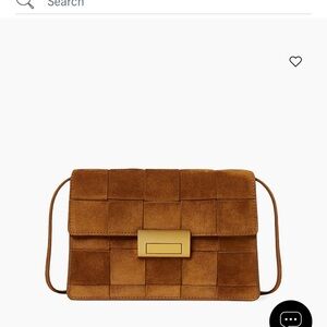 Loeffler Randall Delphine Tan Suede Crossbody Bag